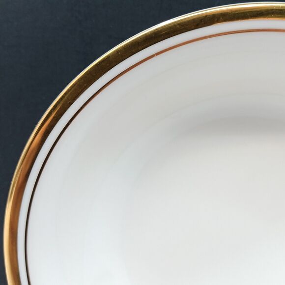 Set/10 Noritake 5.5" Fruit Berry Bowls Viceroy Ivory China 1975-1986 Gold Trim - Picture 3 of 5